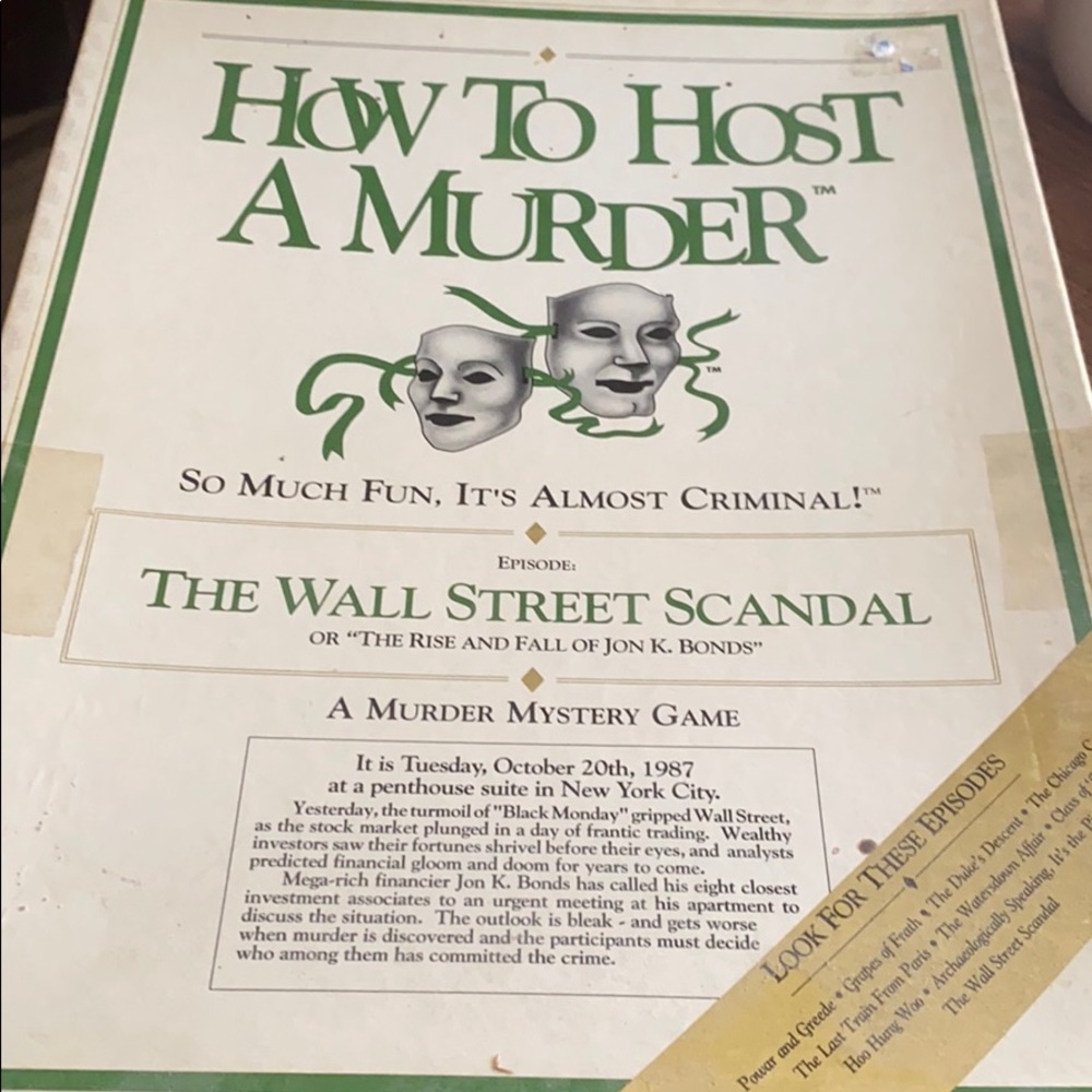 How to Host a Murder: The Wall Street Scandal
